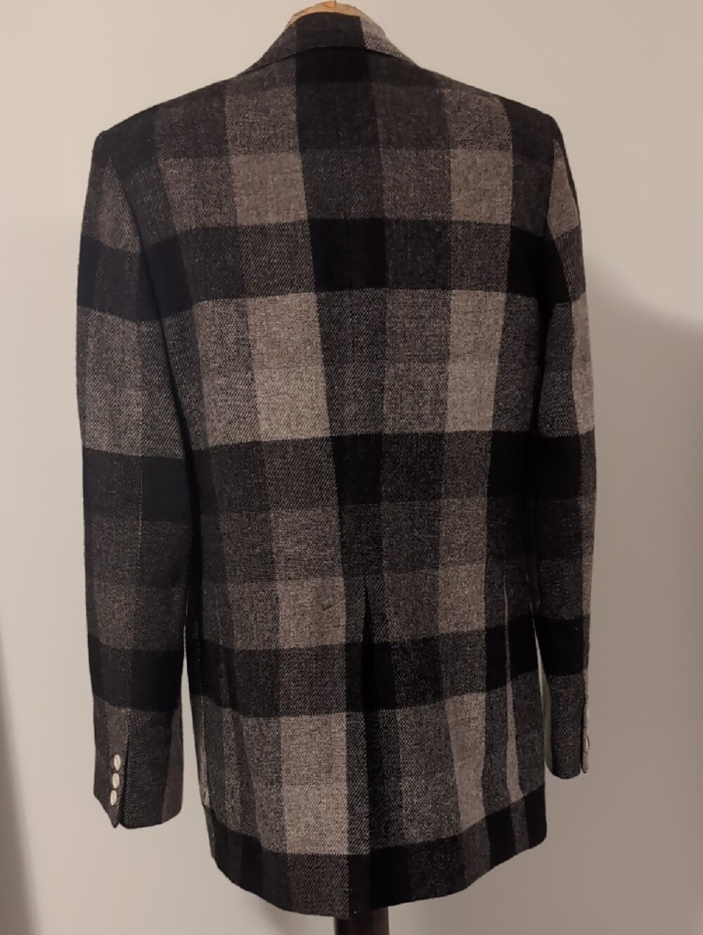 Acne Studios Plaid Brown Wool Blazer - Picture 4 of 5